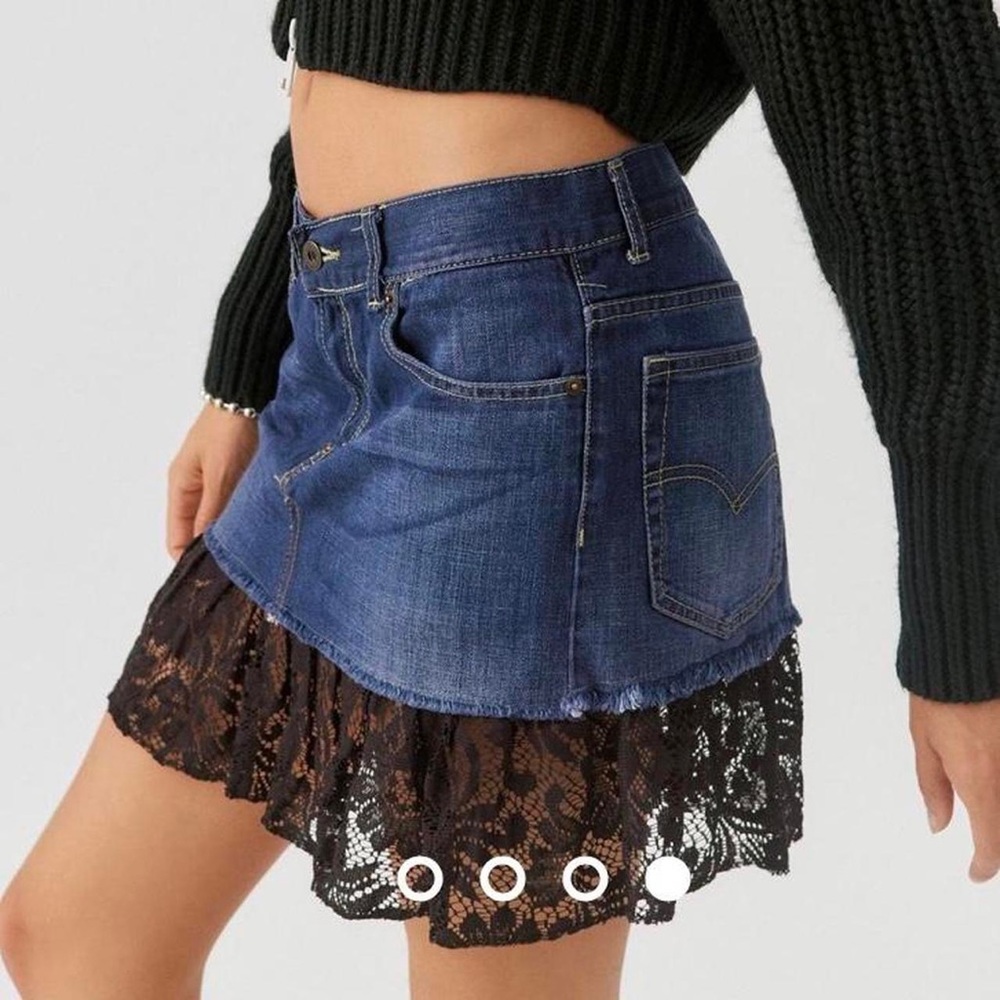 Levis reworked denim skirt